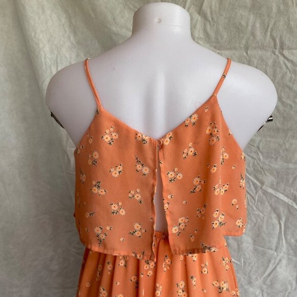 Timing Coral Floral Dress Open Back Sun Dress - Picture 6 of 9